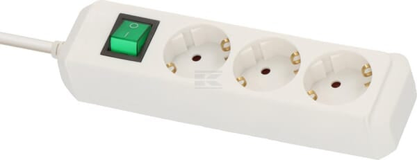 Steckdose 3-fach 230V weiß