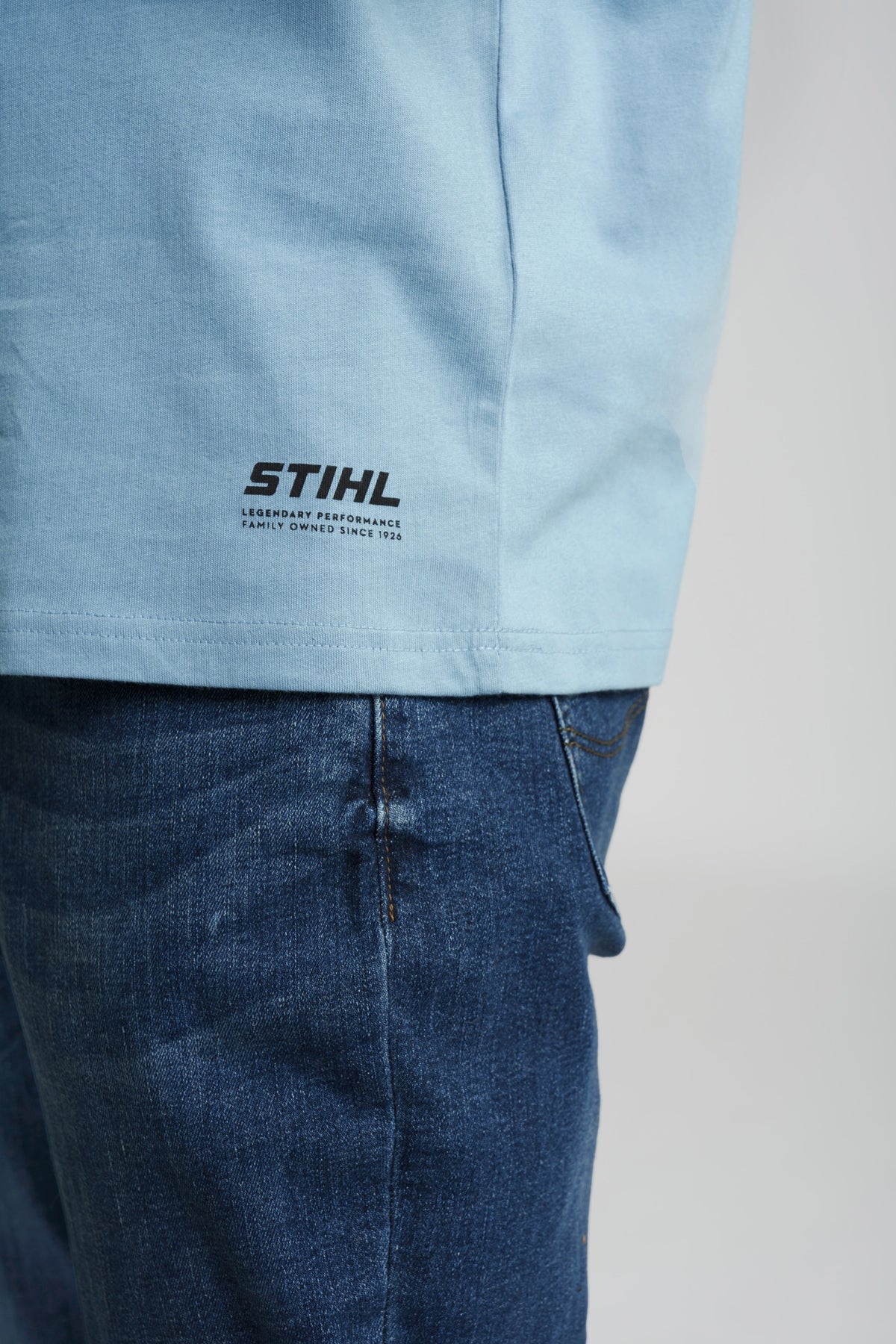 STIHL T-Shirt Gr. XL SUSTAINABLE BASIC Blau