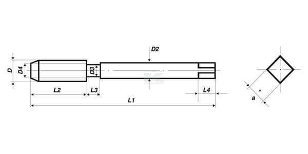 Ma.gew.bohrer HSS DIN 376 M8