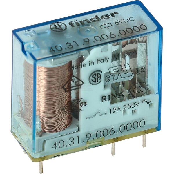 Leiterplatte/Steckverbinder rel.3,5mm.Pin 1CO 10A/6V DC/Agni