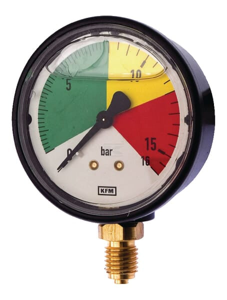Manometer, 16 bar Anschluss unten