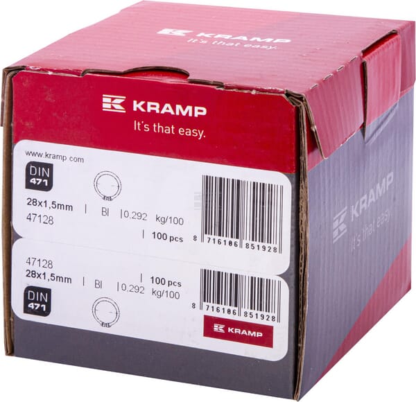 Sicherungsring außen 28x1,5mm DIN471 Stahl Kramp