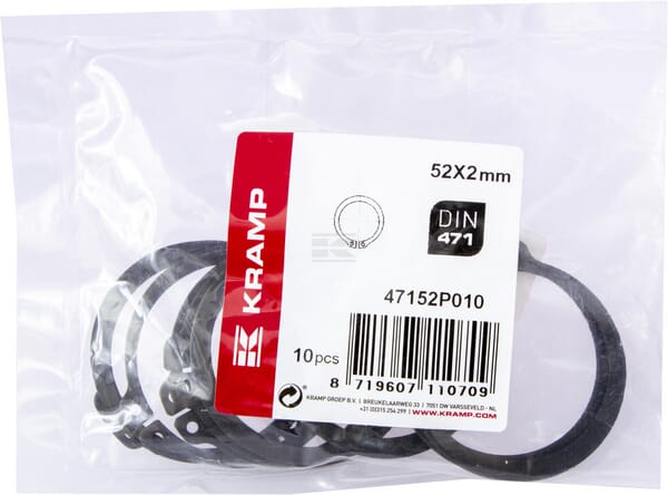 Sicherungsring außen 52x2mm DIN471 Stahl Kramp