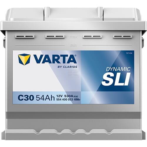 Batterie 12V 54Ah 530A C30 VARTA Dynamic SLI
