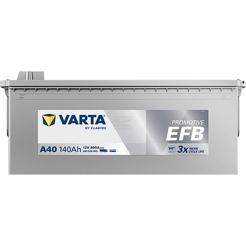 Batterie 12V 140Ah 800A A40 VARTA Dynamic EFB