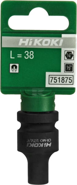 Adapter 1/2"-1/4" 6-kant IN