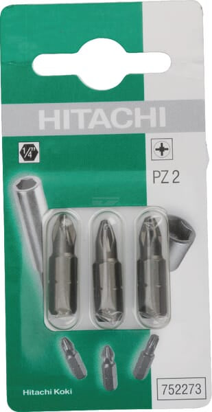 Bits 1/4" PZ 2-25mm (3x)
