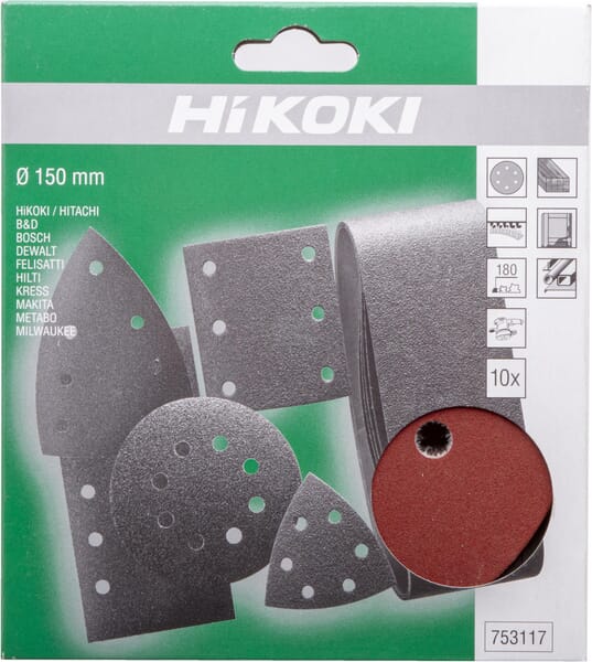 Schleifpapier Ø150mm K180 à 10
