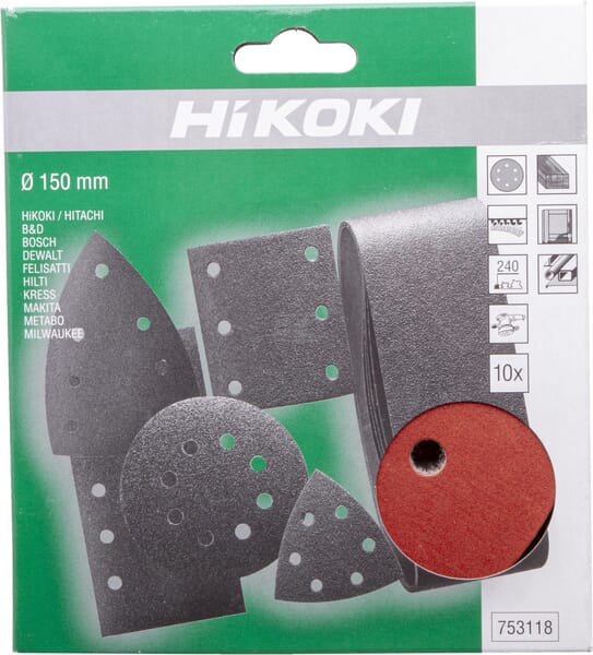 Schleifpapier Ø150mm K240 à 10