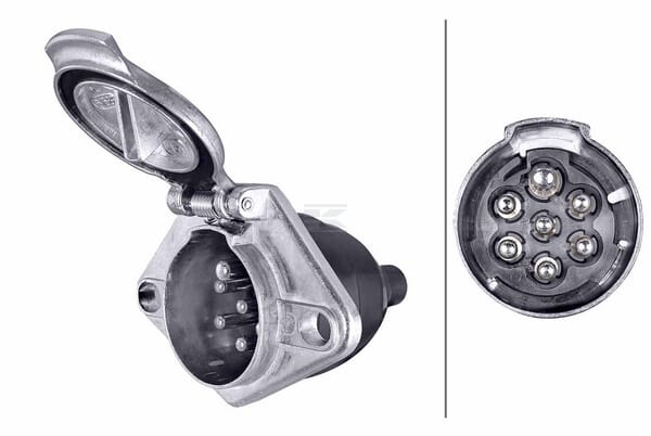 Steckdose 7-pol. 24V Metall