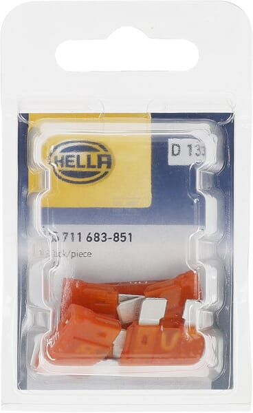 Sicherung, Stecksicherung, Standard, 40A, Orange, 18.8mm, 5Stk., Hella