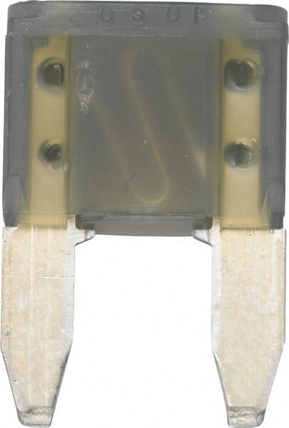 Sicherung, Stecksicherung, Mini, 2A, Grau, 19mm, 5Stk., Hella