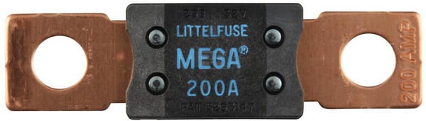 Sicherung, Mega, 200 A, Blau, 68.58mm, 1Stk., Hella