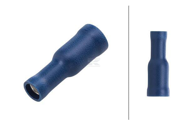Rundstecker, Buchse, blau, 1,5-2,5 mm², Ø5 mm², Serie A (10x), Hella
