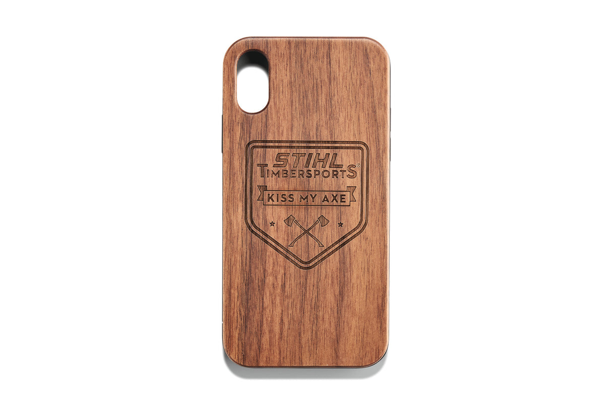 STIHL Handyhülle AXE Holz iPhone X/XS