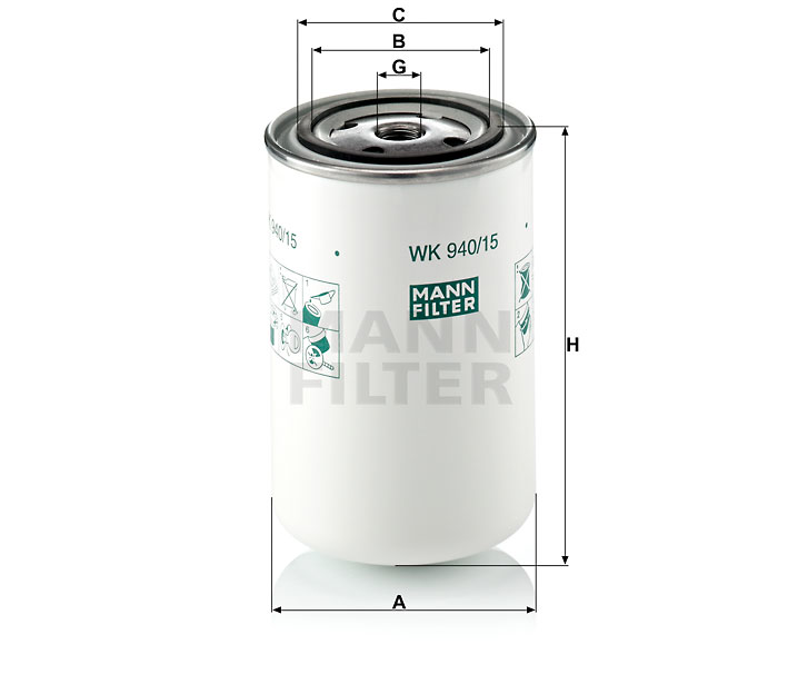 WK 940/15 Kraftstoffwechselfilter