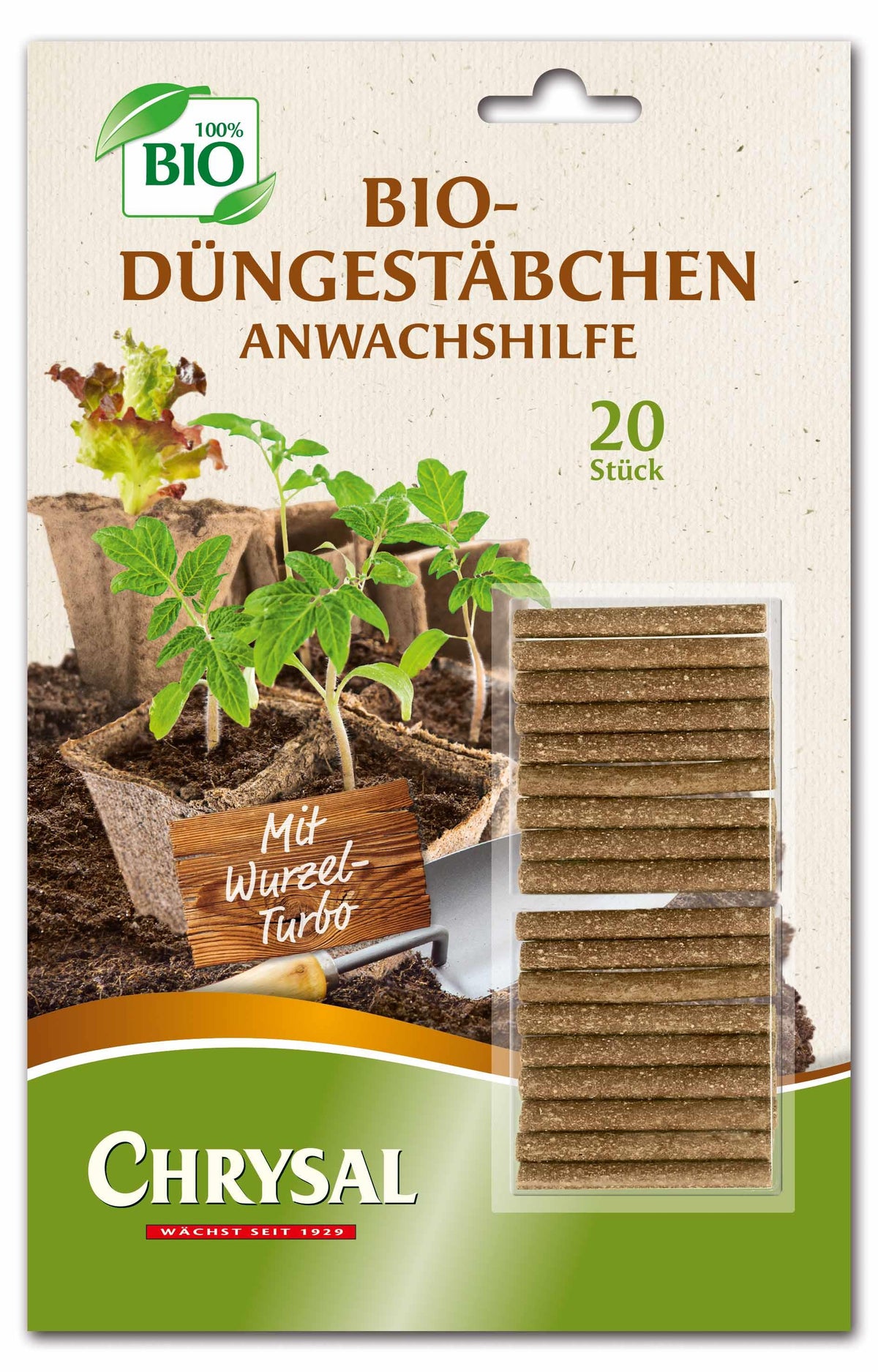 Chrysal Bio Chrysal Bio Anwachshilfe Düngestäbchen 30 x 20 Stück