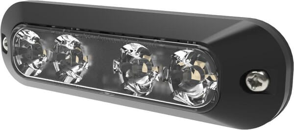 Blinkleuchte, 4 LEDs, 12/24 V, weiß