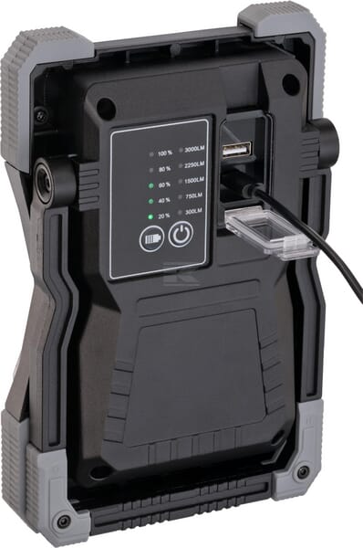 Arbeitsleuchte, lichtstrom 3000lm, Wiederaufladbarer Akku