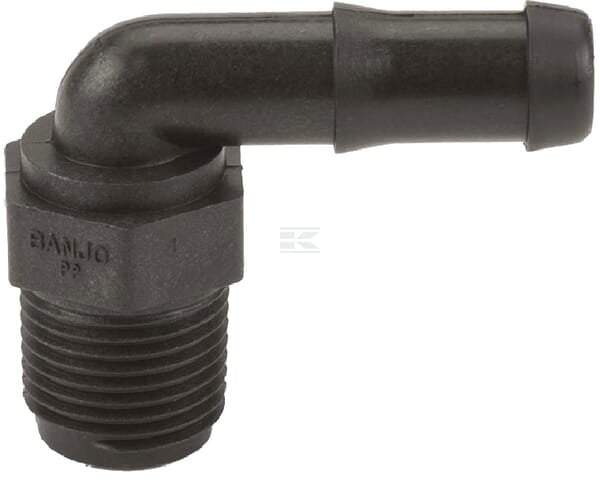 Schlauchtülle 1/2" AG NPT x 1/2" 90°