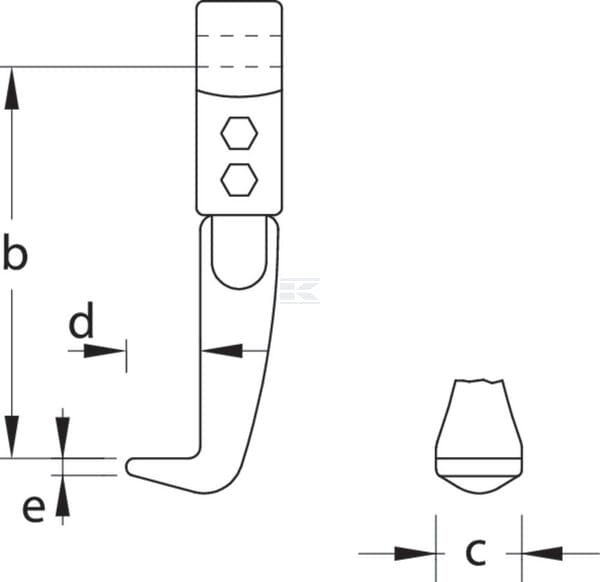 Abziehhaken, 100 mm HG 106/107