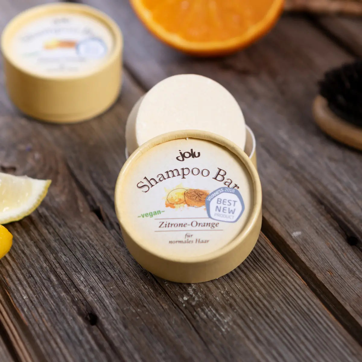 jolu Shampoo Bar Zitrone Orange