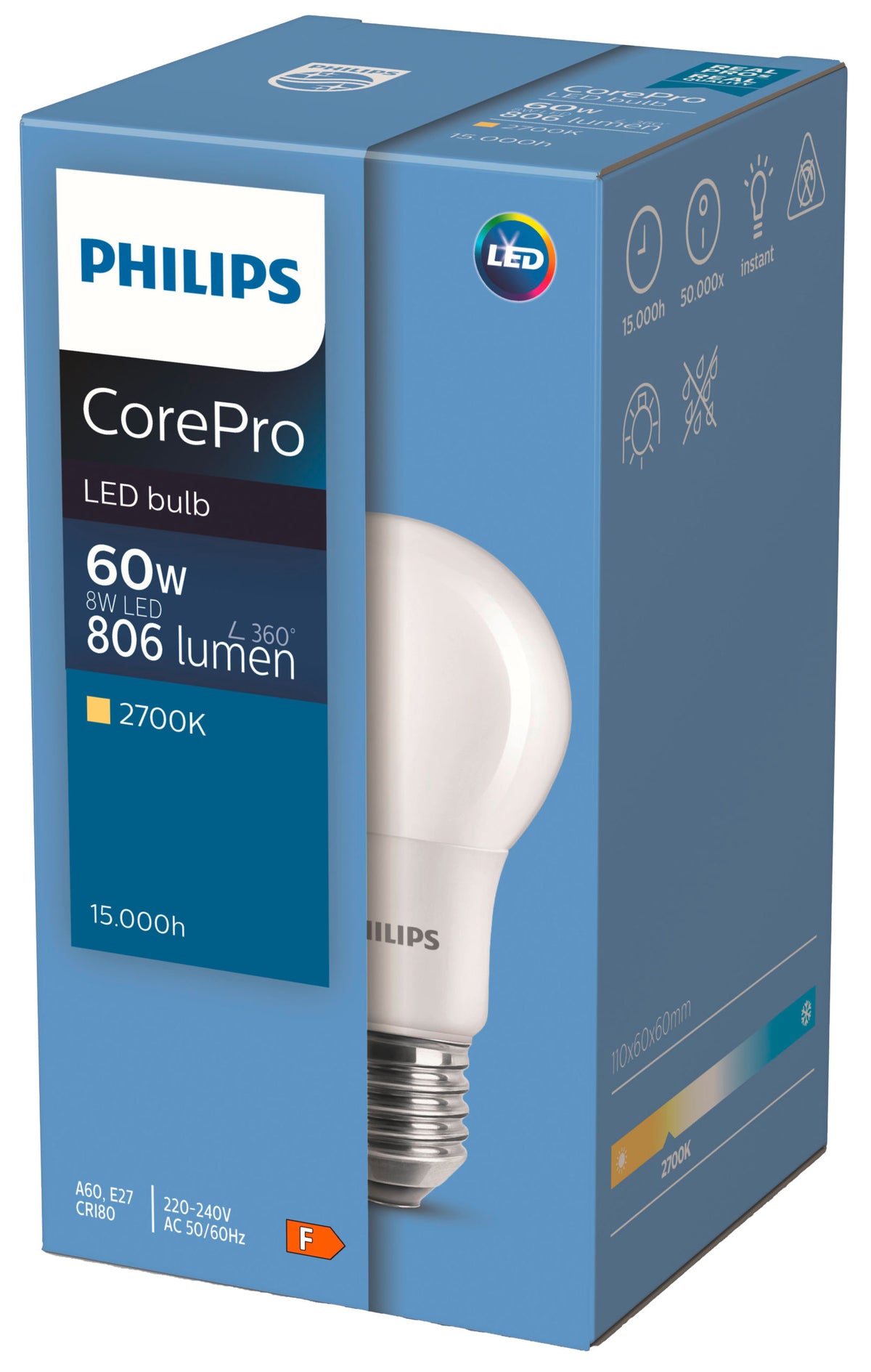 Kerbl Philips CorePro LED-Birne E27