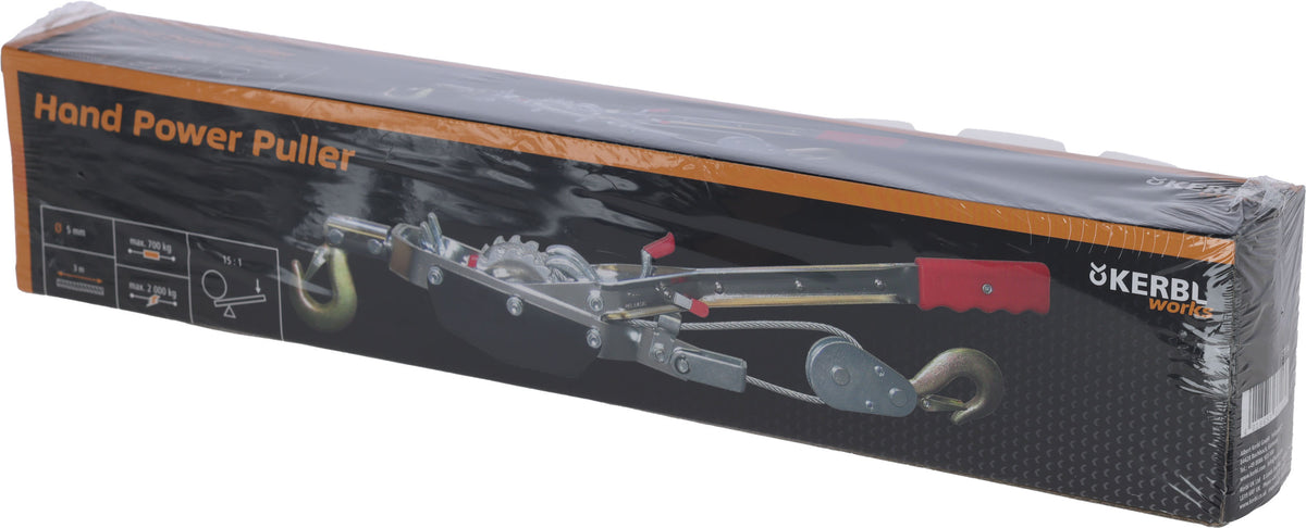 Kerbl Seilzug mit Ratsche Hand Power Puller