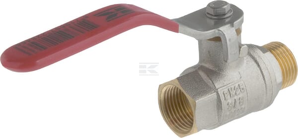 Kugelhahn BSP IG/AG 3/8" + Edelstahlgriff