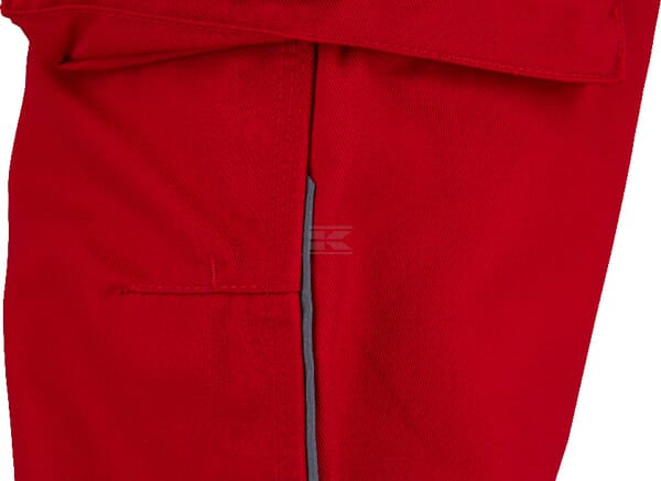 Arbeitshosen , Unisex , M 82-92cm , rot blau, Kramp Original by Kramp