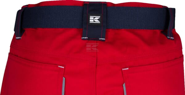 Arbeitshosen , Unisex , M 82-92cm , rot blau, Kramp Original by Kramp