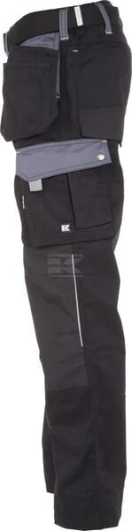 Hosen , Unisex , 3XL 112-122cm , schwarz grau, Kramp Original by Kramp