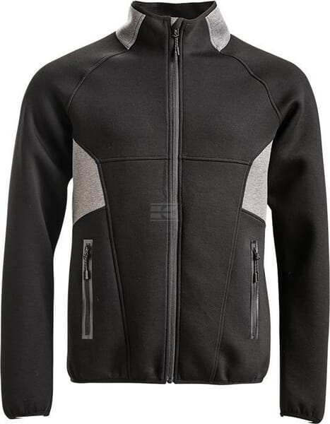 Jacke mit Luftschicht, 4 Way Stretch,schwarz, 5XL