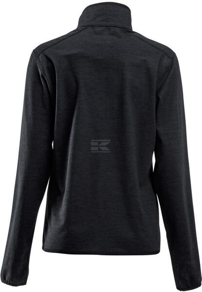 Fleece-Shirt 1/2 zip Damen, anthrazit XS