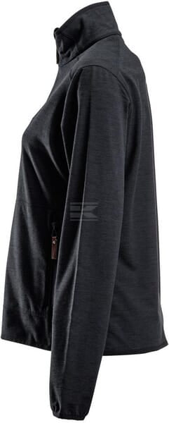 Fleece-Shirt 1/2 zip Damen, anthrazit XS