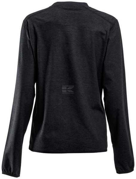 Fleeceshirt O-Ausschnitt Damen, anthrazit M