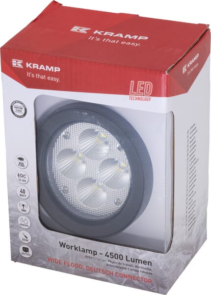 Arbeitsscheinwerfer, 10-30V, LED, 3800lm, Rund