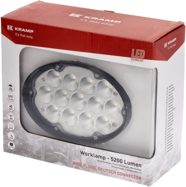 Arbeitsscheinwerfer, 10-30V, LED, 5200lm, Oval