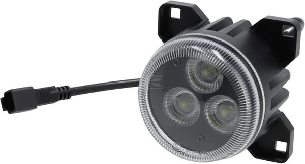 Arbeitsscheinwerfer LED, 42W, 4200lm, rund, schwarz, Kramp