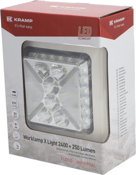 Arbeitsscheinwerfer, 10-30V, LED, 4000lm, Quadratisch