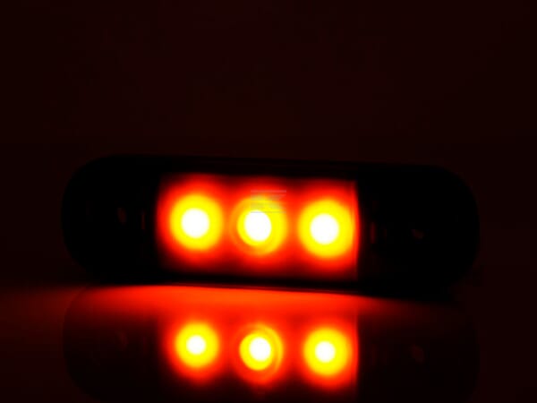 Seitenmarkierungsleuchte LED, orange, rechteckig, 12-24V, 84x24x10,4mm