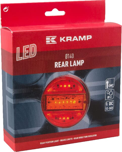 Rücklicht multifunktional rund LED 12-24V KRAMP