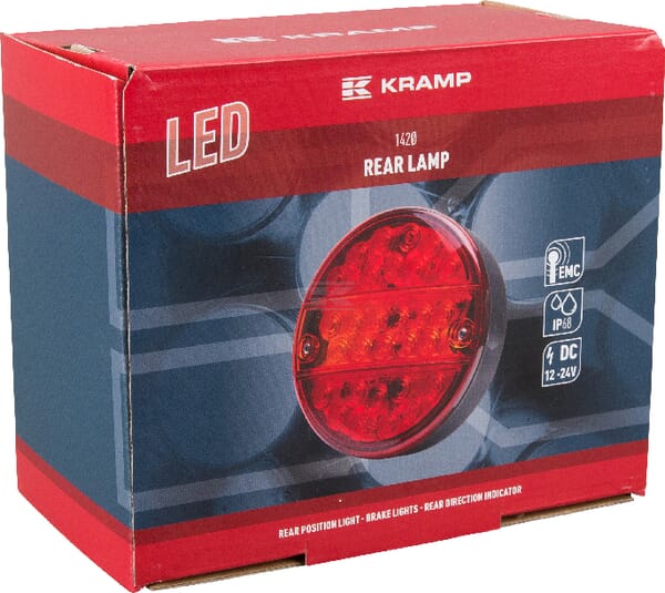 Rücklicht multifunktional rund LED 12-24V KRAMP