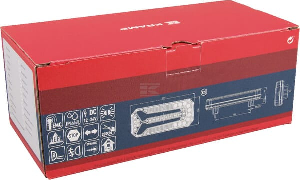 Rücklicht multifunktional Rechteck dynamic LED 12-24V KRAMP