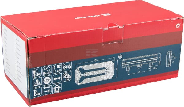 Rücklicht multifunktional Rechteck dynamic 5 pins LED 12-24V KRAMP