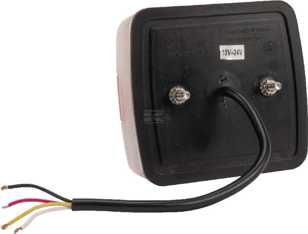 Rückleuchte LED, quadratisch, 12/24V, 100x40x100mm