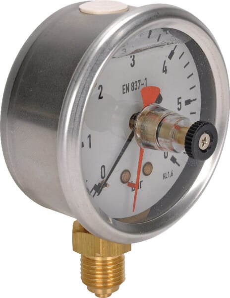 Manometer Ø 63mm 0-6 bar Inox-Speicherzeiger