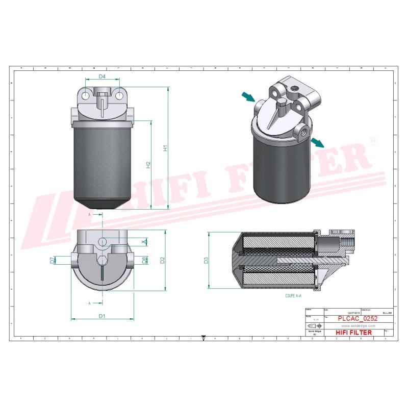 MO 1021 KOMPLETT KRAFTSTOFF-FILTER