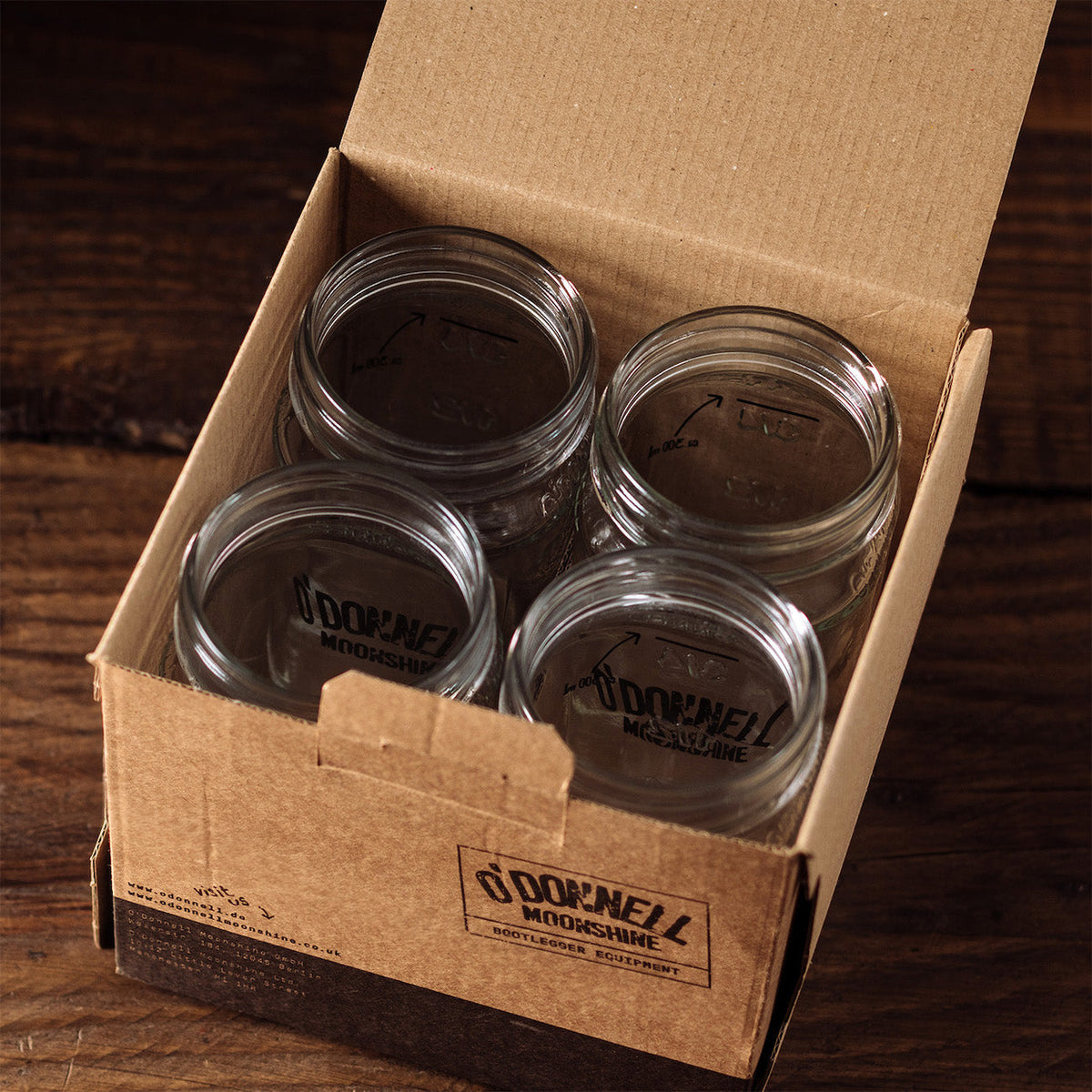 O'Donnell Moonshine 4er Longdrink Glas-Set