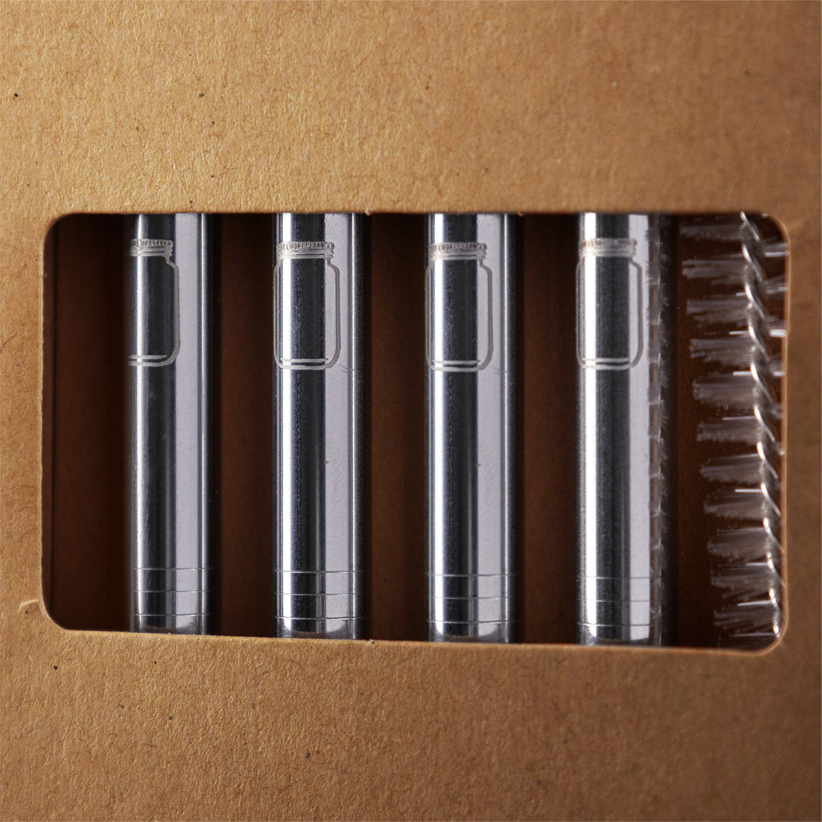 O'Donnell Moonshine Edelstahl-Strohhalm-Set
